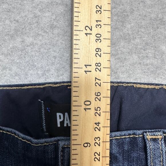 Paige Bootcut Jeans Womens Size 29 Dark Wash Blue Penrose Hidden Hills Mid Rise - Picture 11 of 13